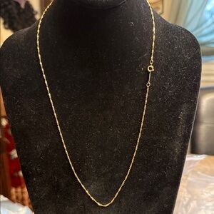 Vintage 1970s Napier Gold Twist Chain Necklace